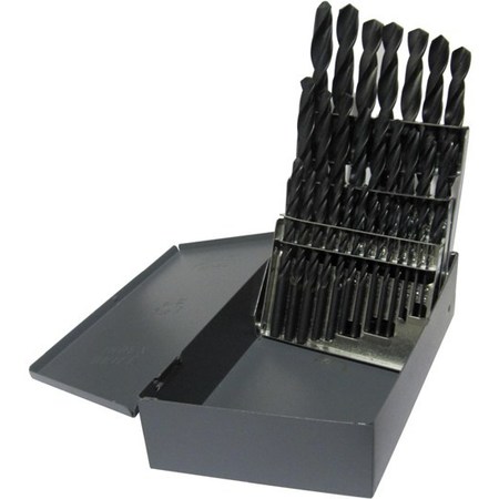 DRILL AMERICA 1/16"-1/2"x64ths 29Pc. Tin Coated Drill Bit Set DWD29J-TN-SET